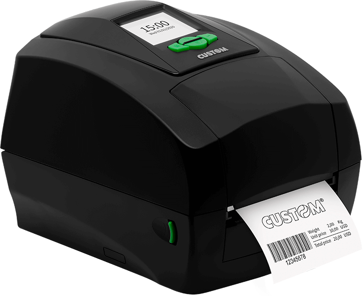 Side of the D4 202 Custom Label Printer