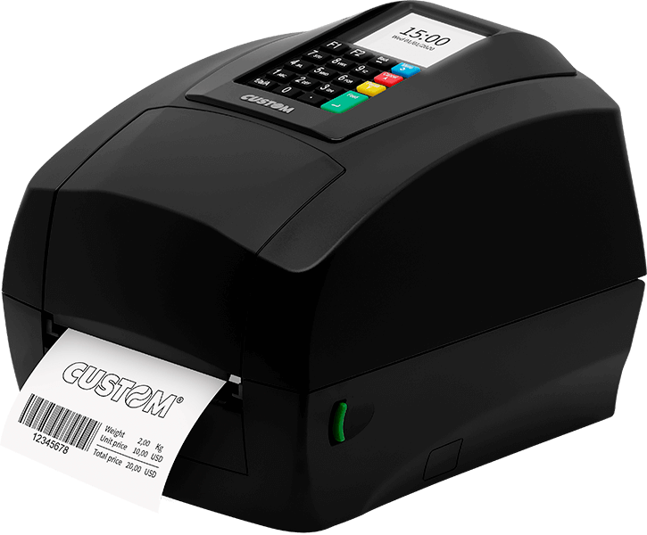 Side of the D4 202 Custom Label Printer