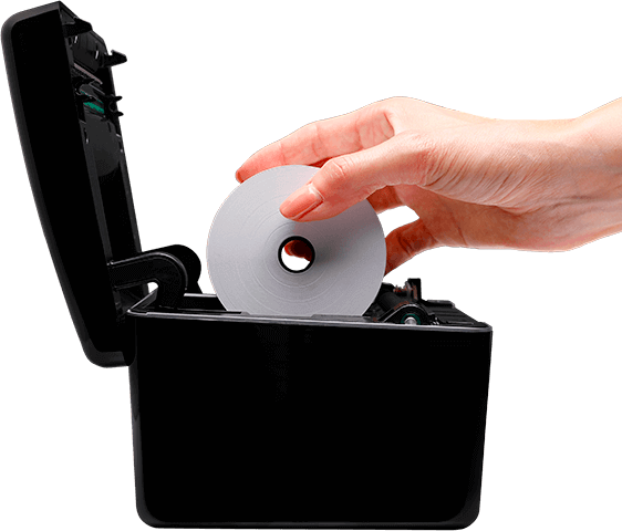 Loading paper roll into the POS printer Q3X Custom