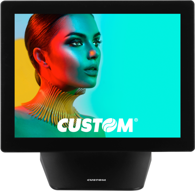 Front view of the POS PC Custom Silk Windows