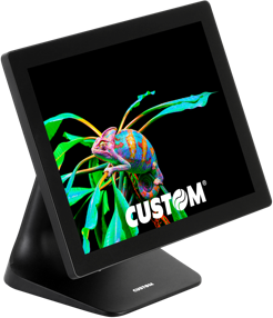 Left side view of the POS PC Custom Silk Windows