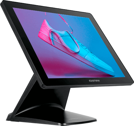 Vue latérale gauche du PC POS Custom Vision15 PRO