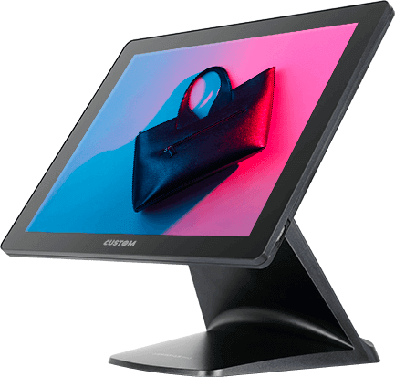 Vue latérale droite du PC POS Custom Vision15 PRO